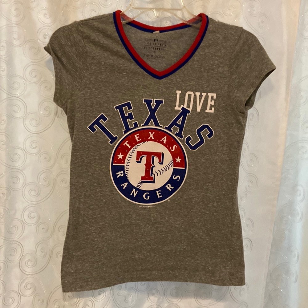 5th & Ocean Texas Rangers Girl’s T-Shirt Size 14 🔥 - Picture 1 of 3